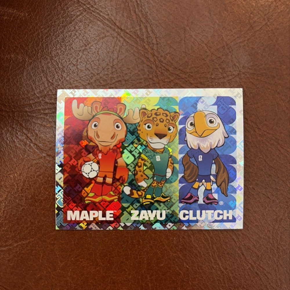 Panini FWC3 Mascots Holo Foil Sticker 2026 Rare World Cup Collectible